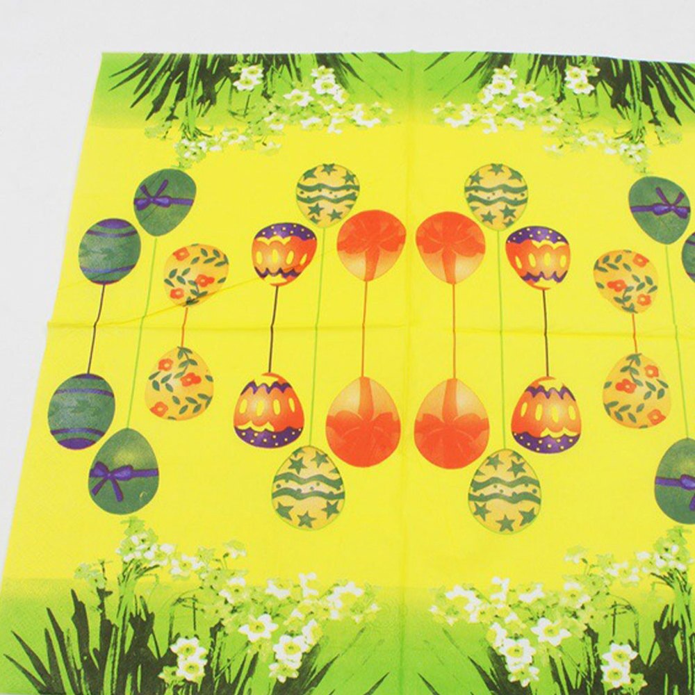40Pcs Pasen Thema Gedrukt Servetten Unieke Papieren Handdoek Tissues Interessante Servet Voor Party Banket Dagelijks Gebruik