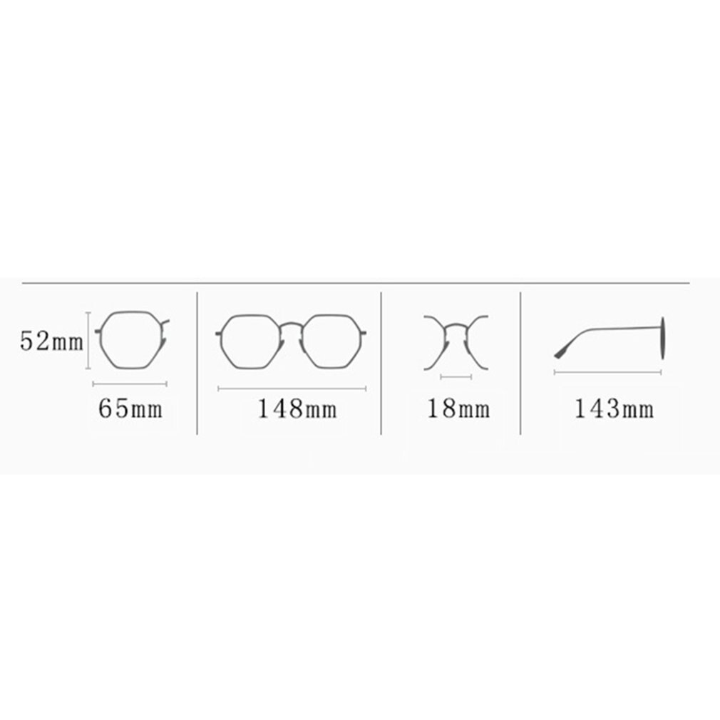 De de gafas de Marco No grado gafas de marco redondo gafas marco óptico portátil práctico gafas