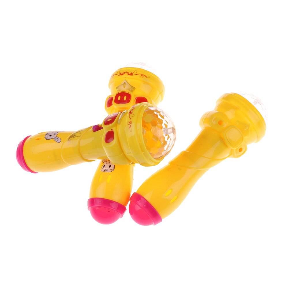 1Stck freundlicher Blitz-Stock Mikrofon sternenklar Taschenlampe Spielzeug freundlicher Nettes Schwein LED Licht hoch Bunte Blinkende Spielzeug