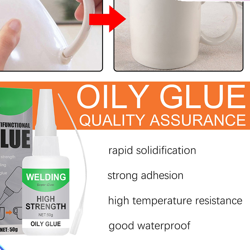 30/50G Welding High Strength Oily Glue - Universal Superglue Mighty Instant Glue For Resin Ceramic Metal Glass