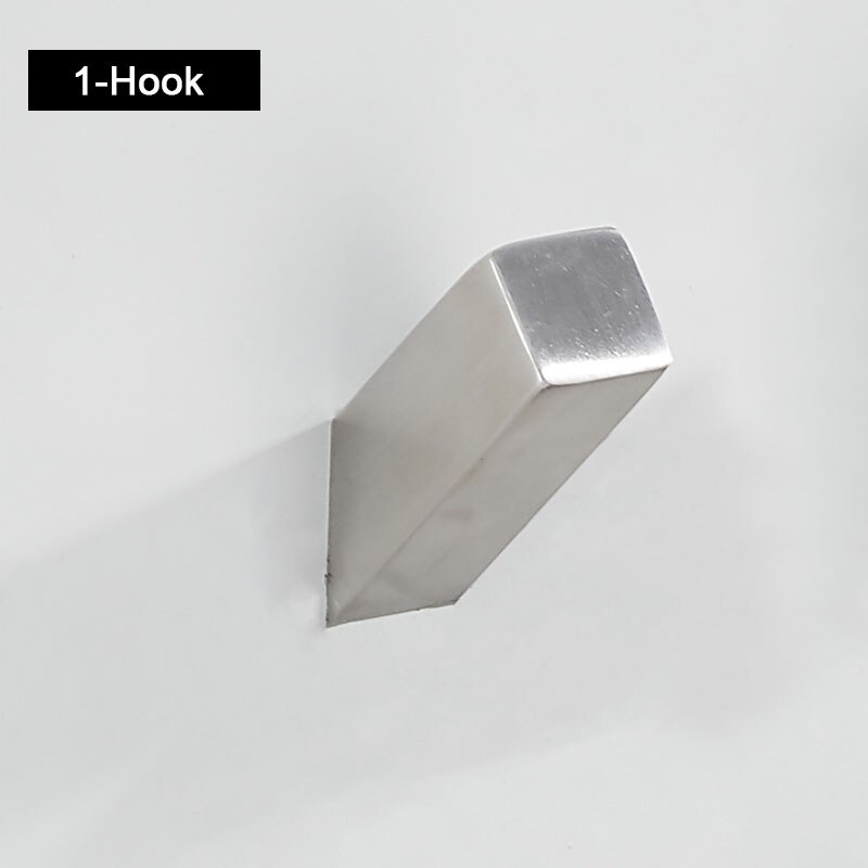 304 Stainless Steel Coat Hooks Heavy Duty Wall Mounted Vintage Single Organizer Hangers, Robe Hat Keys Rack Hat Hanger: 1-HOOK