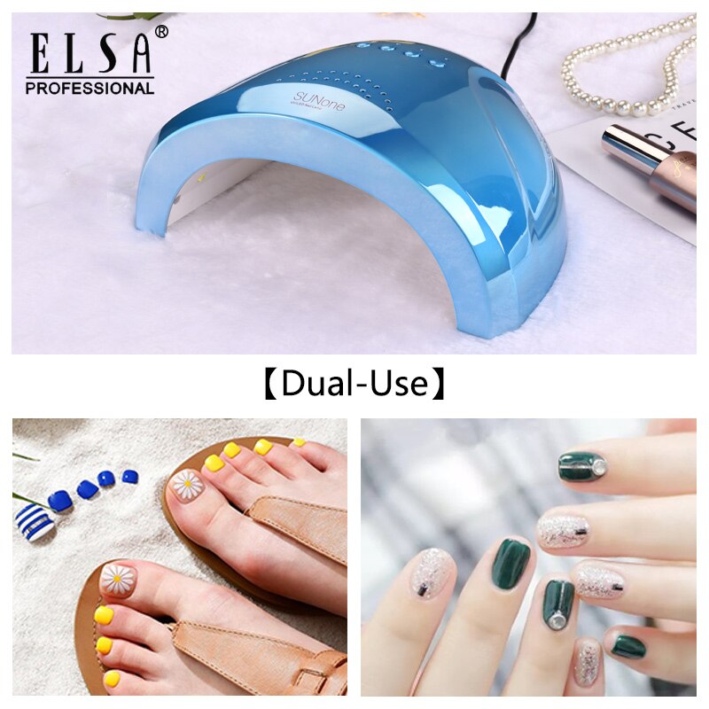 Sol una lámpara UV LED seca uñas lámpara UV secador de uñas 3 colores Gel pulido Curin con 48W Fondo lámpara temporizador inducción automática