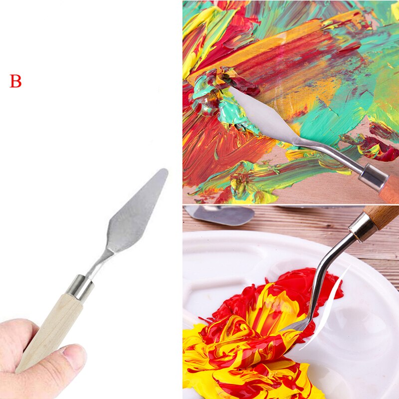 Palette Oil Mix Painter Paint Tool Scrape Scraper Knife Texture Artist Art Draw Spatula Drawer watercolor Student Pigment