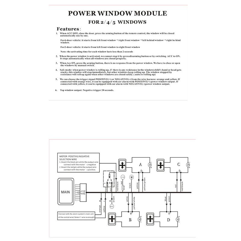 Burglar Alarm Window Device Power Window Closer Raise Window in 8 Seconds