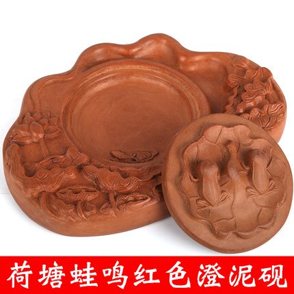 Traditionele Chinese Cheng Ni Steen Antieke Met Cover Inkt Steen Inkstone Inkt Accessoire Voor Praktijk Schrijven Kalligrafie: Style 3