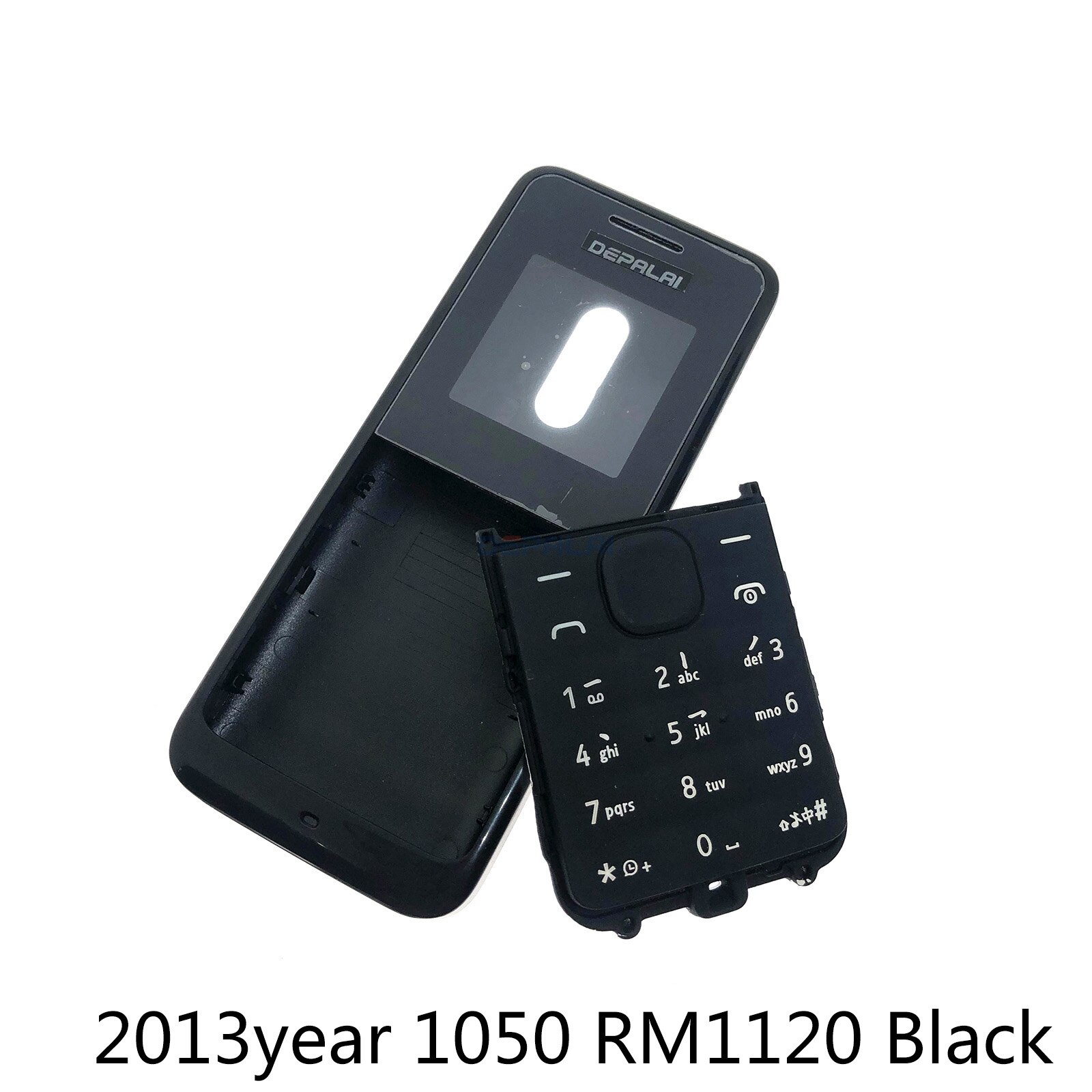 Housing Cover Full Complete Mobile For Nokia 105 version 105 RM-1133 RM-1134 1050 RM-1120 case Keypad Back Battery: 1050 1120 Black
