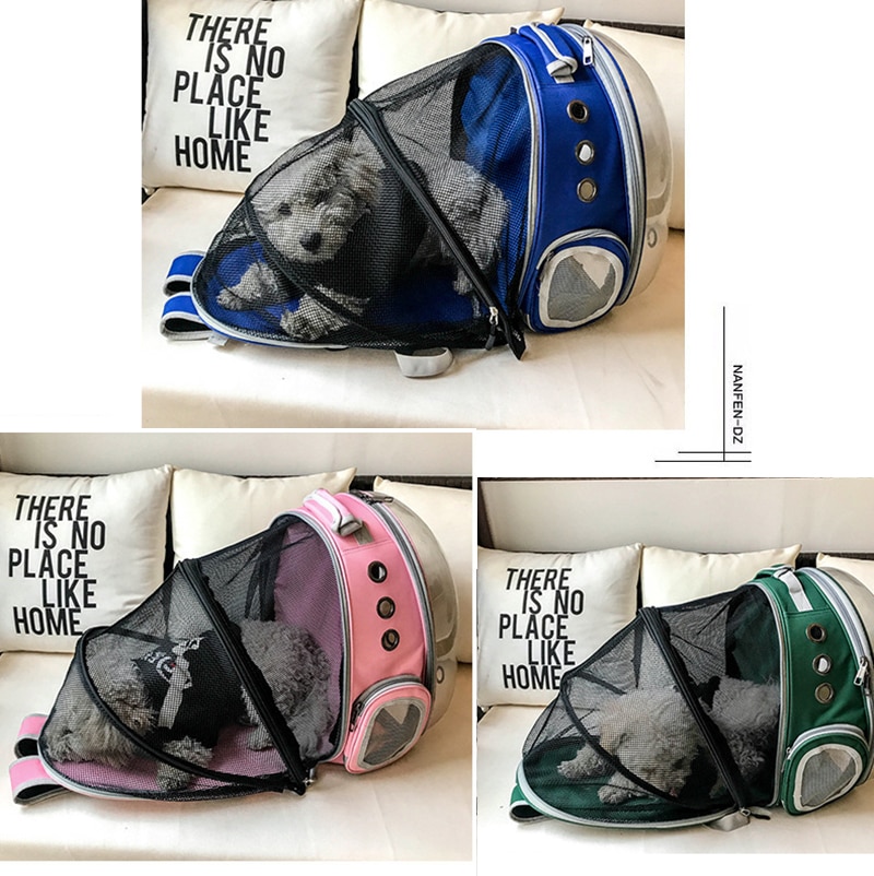 Portable Pet Cat Backpack Foldable Multi-Function Pet Dog Carrier Bag Large Space Capsule Bubble Shoulder Pet Backpack Tent Cage