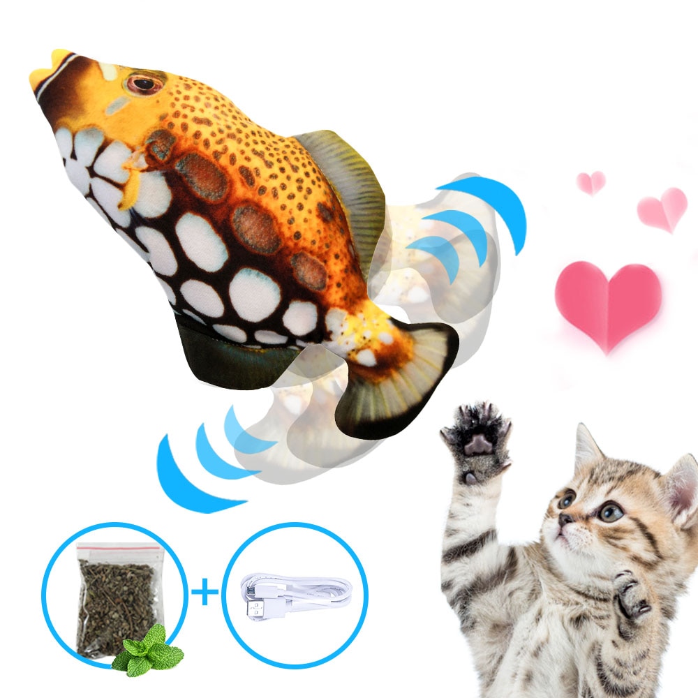 Jouet électrique mobile de Simulation de poisson pour le chargeur de chat jouets interactifs de chat: 4