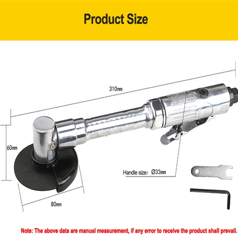 Pneumatic Cutting Machine WX-813 Pneumatic Cutting Tool Long Cutting Machine Grinding and Polishing Machine Grinder