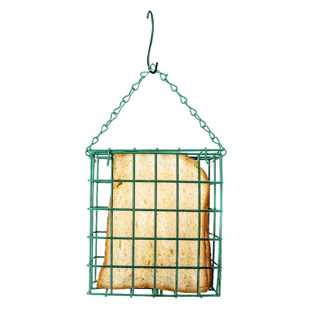 Green Square Bread Block Bird Feeder Outdoor Bird Food Device Suet Feeder Bird Cage Quick