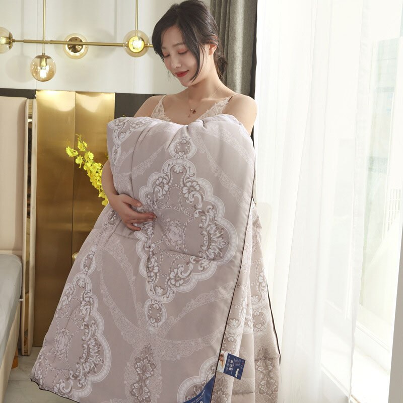 Trapunte in seta di gelso per la casa in 10 stili inserto per piumino matrimoniale trapunta per letto trapuntata copriletto leggero per coperta morbida per tutte le stagioni: cachi