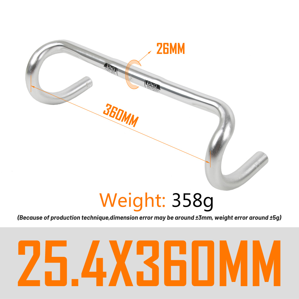 UNO Aluminiumlegierung Rennen Rennrad Lenker gebogen Bar Fahrradlenker 25,4/31,8 mm 360/380/400/420/440 MM Fahrradzubehör: dunkel khaki
