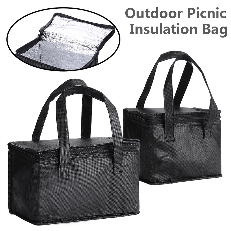 Outdoor Picnic Insulation Cooler Bag Lunch Sandwich Drink Storage Box Pack Insulated Thermal Cooler Basket For Outdoor Picnics