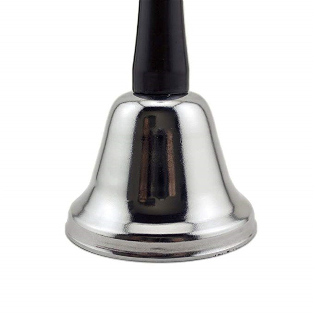 Dinner Silver Steel Hand Bell Noble Reception Party Loud Call Bell Alarm The Old Man Called the Bell Festival Supplies