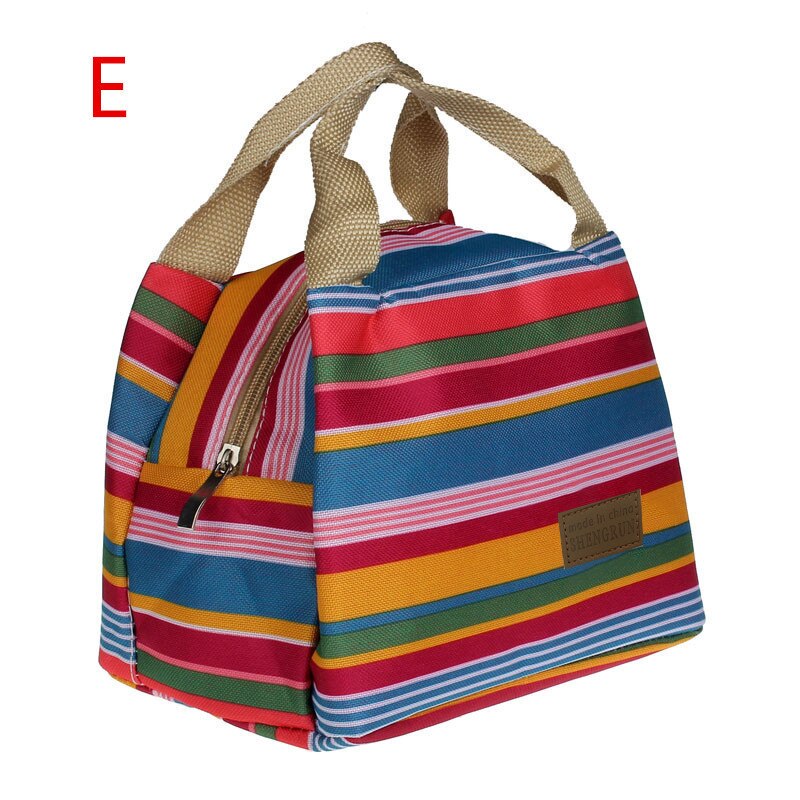 Draagbare Picknick Bento Case Draagtas Servies Bag Geïsoleerde Thermische Koeler Lunchbox Rits Afdichting Tas Voedsel Snack Zakje