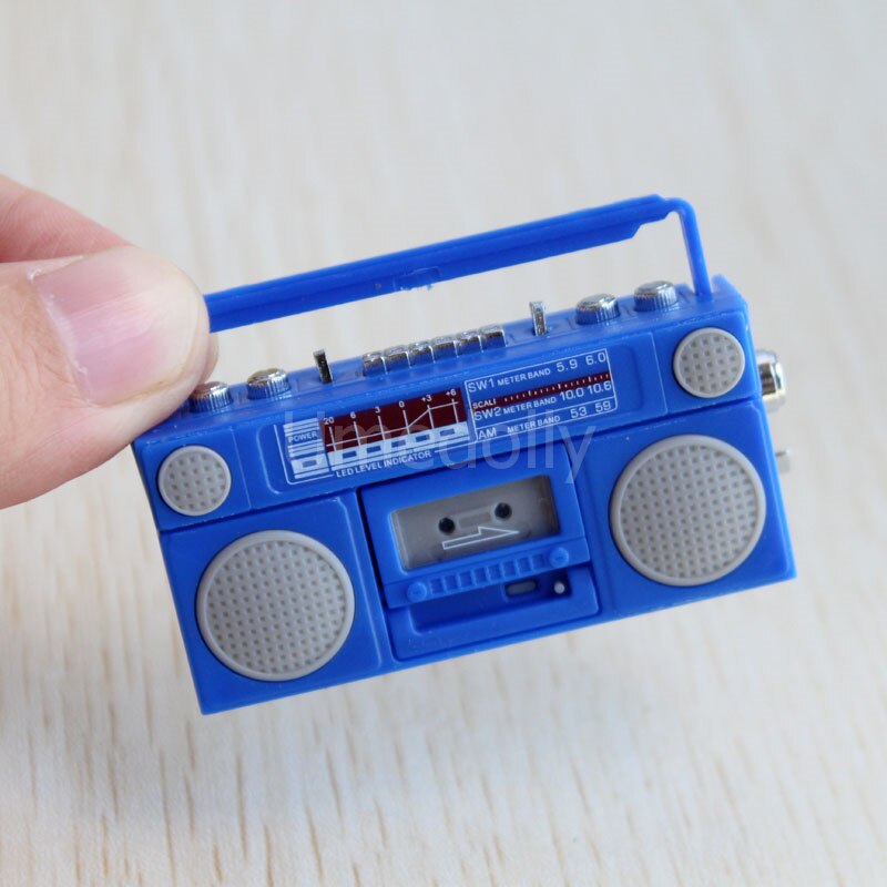 Sød 1/12 skala miniature dukkehus radio / mini båndoptager model  ob11 blyth dukkehus møbler dekoration tilbehør legetøj: Båndoptager c