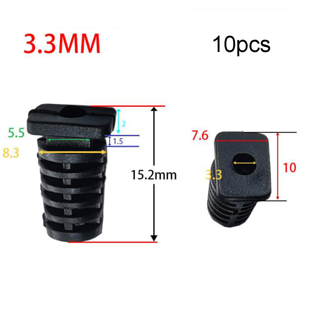 Connecteur de presse-étoupe en caoutchouc, 10 pièces, cordon anti-traction, manchons de câble pour outil électrique 2.8MM-5.6MM, manchon de câble, connecteurs de fil, pièces: Fruit Green