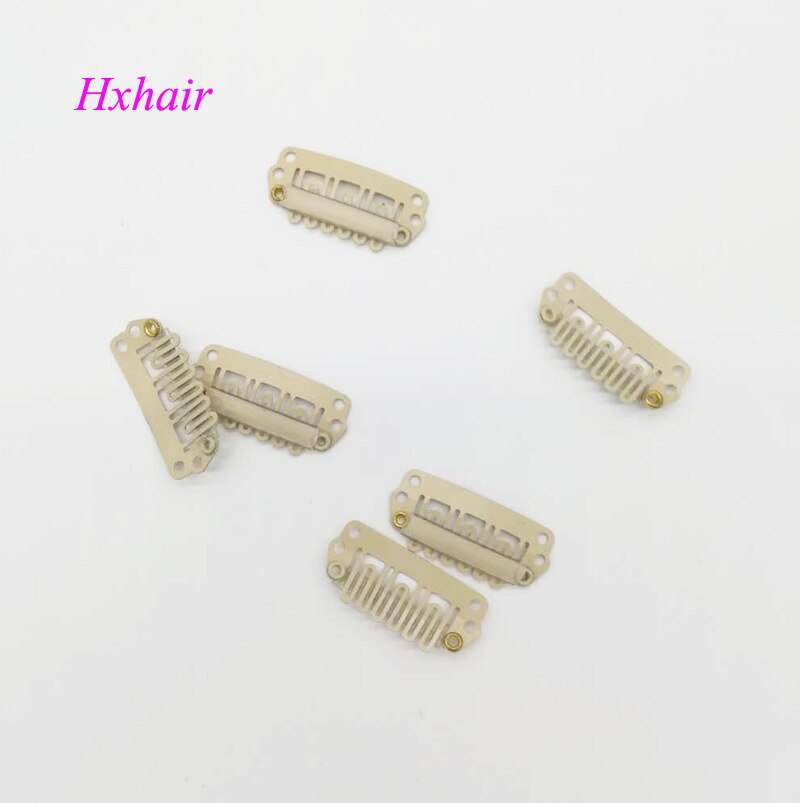 - 100 stk 28mm parykker snap clips / toupe snap clips til hair extensions / weft hair extensions