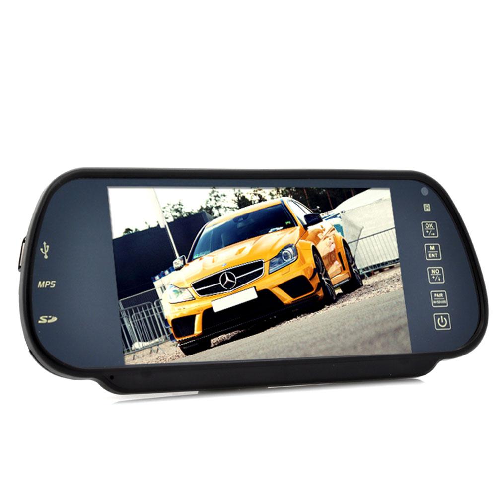 Monitor de espejo retrovisor Bluetooth Adeeing y reproductor Multimedia MP4-rNO de espejo retrovisor Bluetooth manos libres de 7 pulgadas