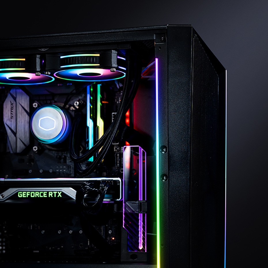 Cooler Master ARGB Light Bar 5V/3PIN Addressable RGB LED PC Computer Case Light Bar Support ASUS, MSI, Gigabyte, and ASRock