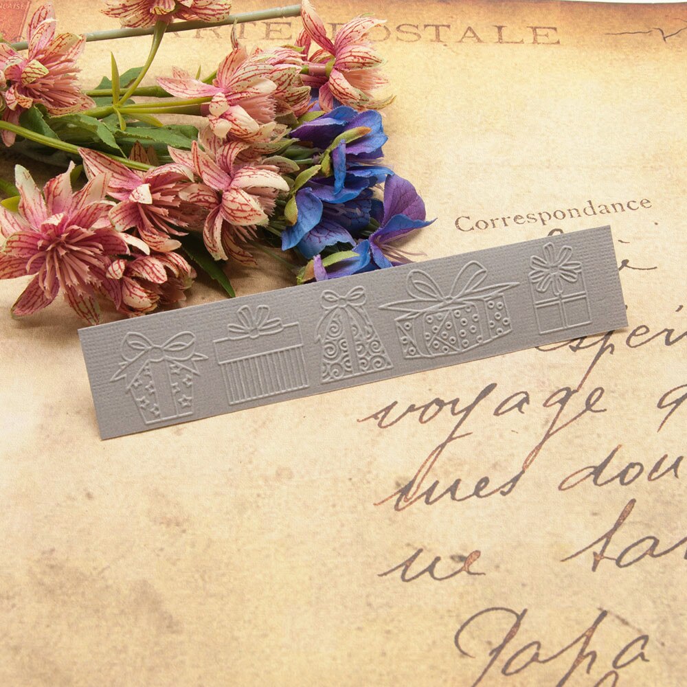 15x3cm plastic birthday craft card making paper card album wedding decoration clip Embossing folders