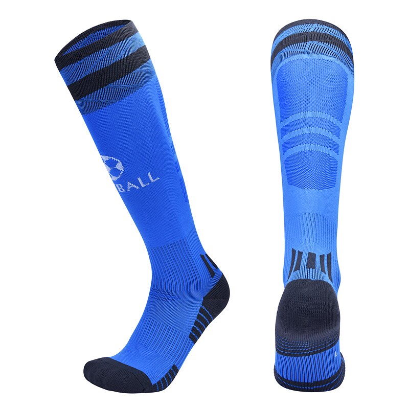 Professionale Uomo di Calcio Calzini e Calzettoni Traspirante Sport Calzini da calcio Antiscivolo Lunga Calza Trusox All'aperto Delle Donne di Nylon Elastico Calzini e Calzettoni: Blue / EUR 39-42 US 7-8.5