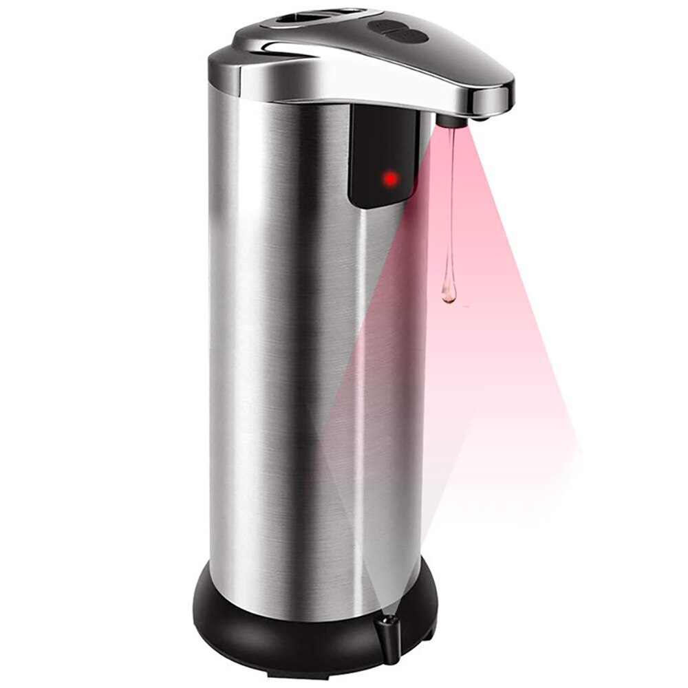 Edelstahl Automatische Seife Spender Infrarot Sensor Touchless Sanitizer Spender 250ml Für Schlecht Küche