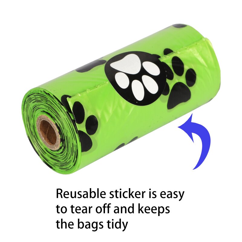 Dog Poop Bag Biodegradable Leak Proof Green Dog Waste Bags &amp; Dispenser Eco Friendly Pet Puppy Outdoor Garbage Pooper Clean Bag
