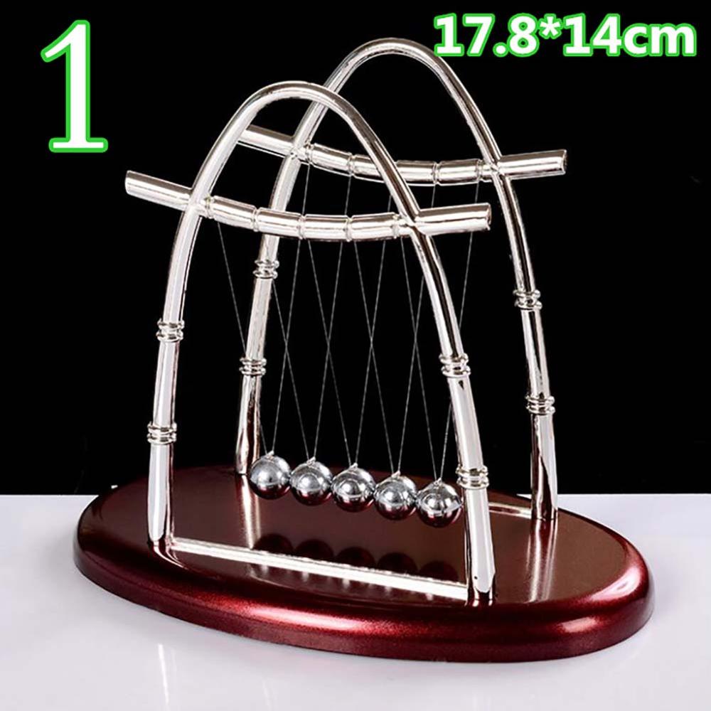 Newton's Cradle Balance Balls Physics Science Pendulum Ball Desk Ornaments Toy 40FP20: 02