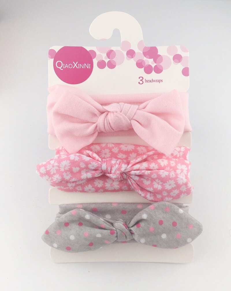 3 teile/los neue baby mädchen stirnband elastische haar bands haar zubehör kid kinder bowknot haarband für neugeborene babys