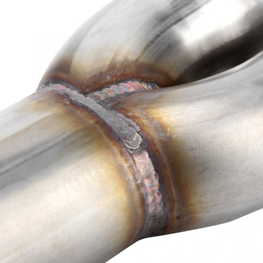 Dual 1.5'' ID Sleeve Inlet Single 1.75'' OD Outlet Exhaust Merge Collector T304 Stainless Steel Exhaust Motorcycle Accessories