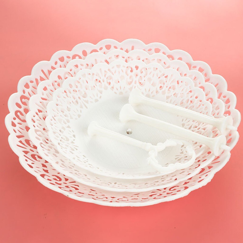 Cake Holder Cake Stand 3-Tier Cupcake Stand Cake Dessert Wedding Event Party Display Tower Plate Kitchen Baking Accessory