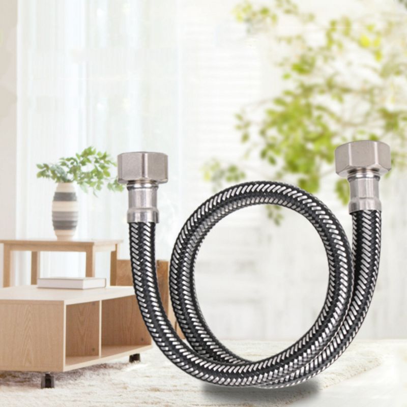 Metall gewebte Schlauch Hochdruck Weiche Wasser Rohr 1/4 Kompression Gewinde Stecker für Heimat Schlecht Küche Verwenden Sie Liefert
