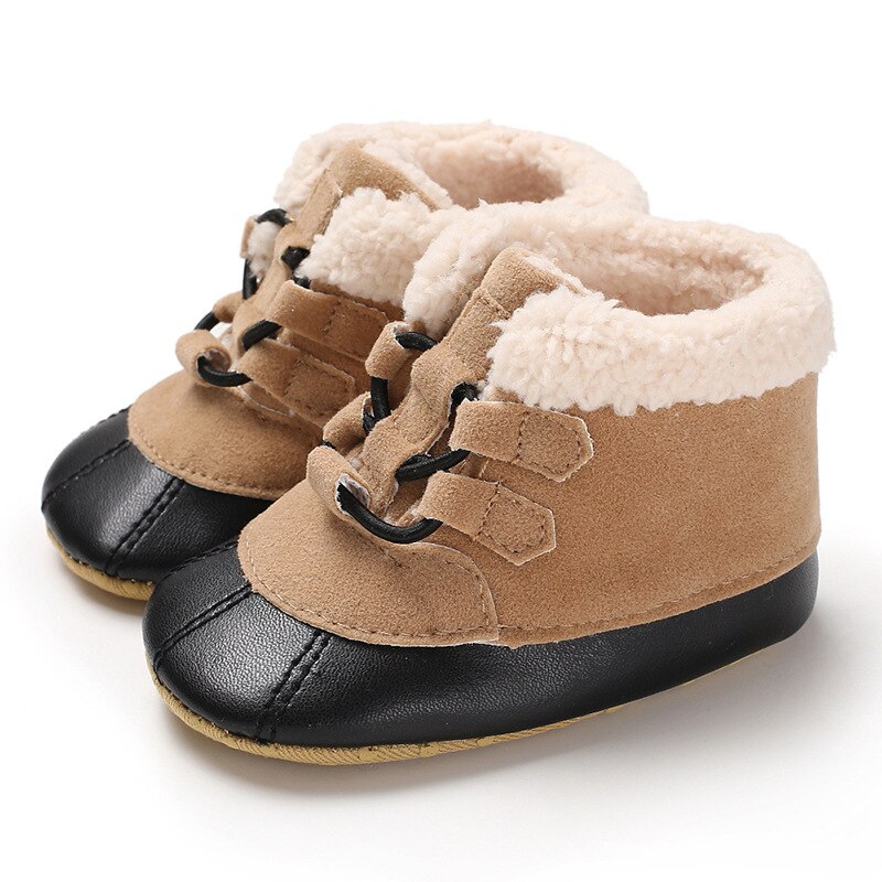 Baby Meisje Laarzen Peuter Sneeuw Baby Laarzen jongen baby meisje schoenen winter Warm Meisje Schoenen Pasgeboren Snekers: brown / 0-6 months