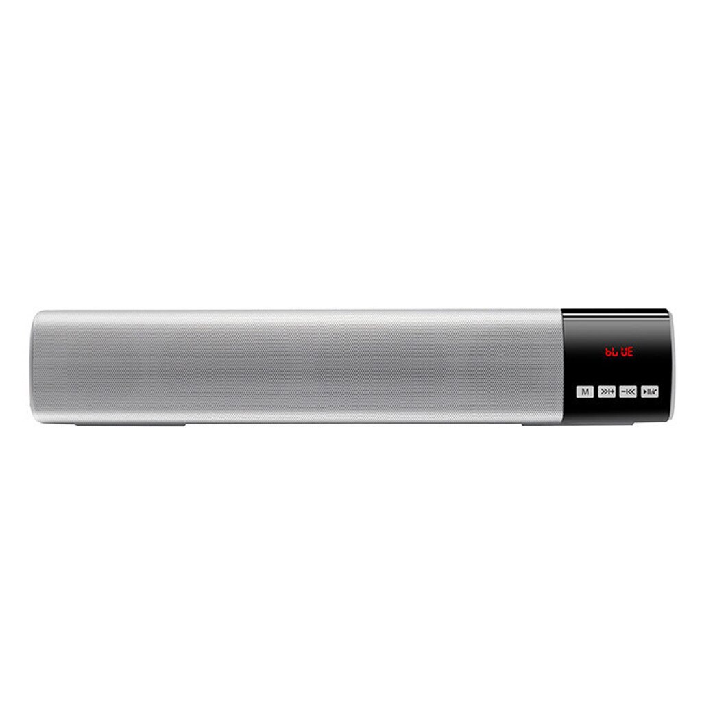VOBERRY Drahtlose Bluetooth Lautsprecher Tragbare Drahtlose Bluetooth V4.1 360 Grad Stereo Lautsprecher hervorragend HD Klang Bass Lautsprecher DD CT: Silber-