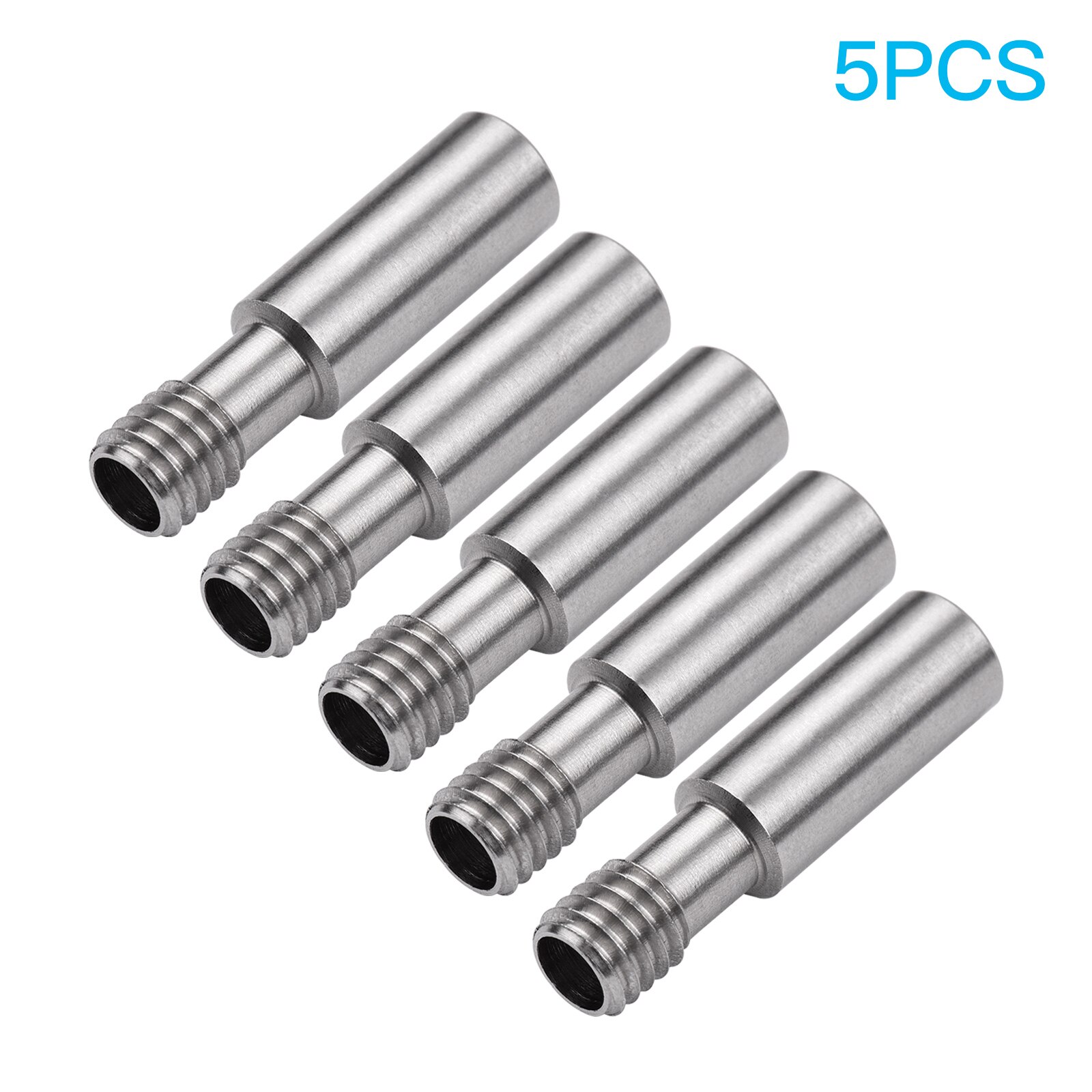 1/3/5 pièces Tube de gorge d'extrudeuse MK8 tout en métal vis M6 longueur 26mm pour imprimante 3D série CR-10/Ender Hotend: 5pcs