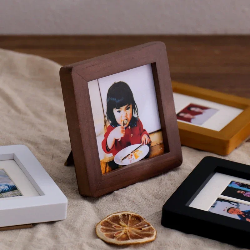 Moldura pequena fofa mini molduras de fotos marco fotos vintage moldura de foto infantil decoração de casa bonito crianças exibição de fotos