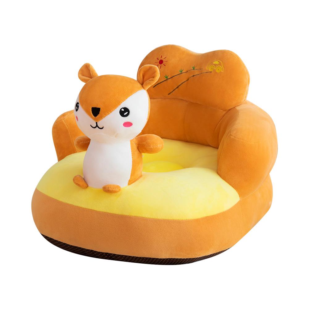 Only Cover No Filling Baby Bean Bag Cartoon Crown Seat Sofa Baby Chair Toddler Nest Puff Seat Bean Bag Plush Children Seat Cover: O
