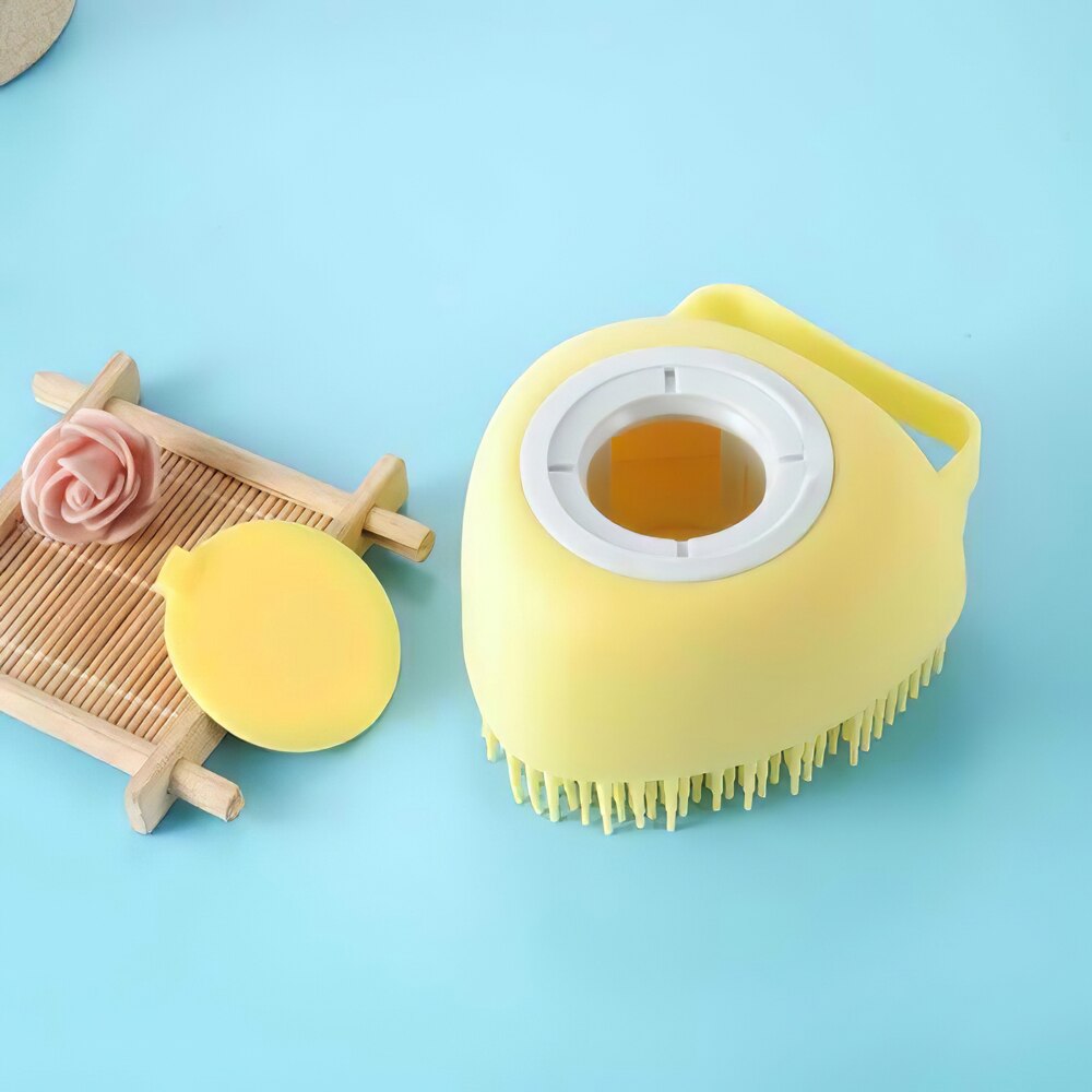 Hond Shampoo Borstel Kat Massage Kam Grooming Scrubber Borstel Voor Zwemmen Korte Haar Zachte Siliconen Rubber Borstels