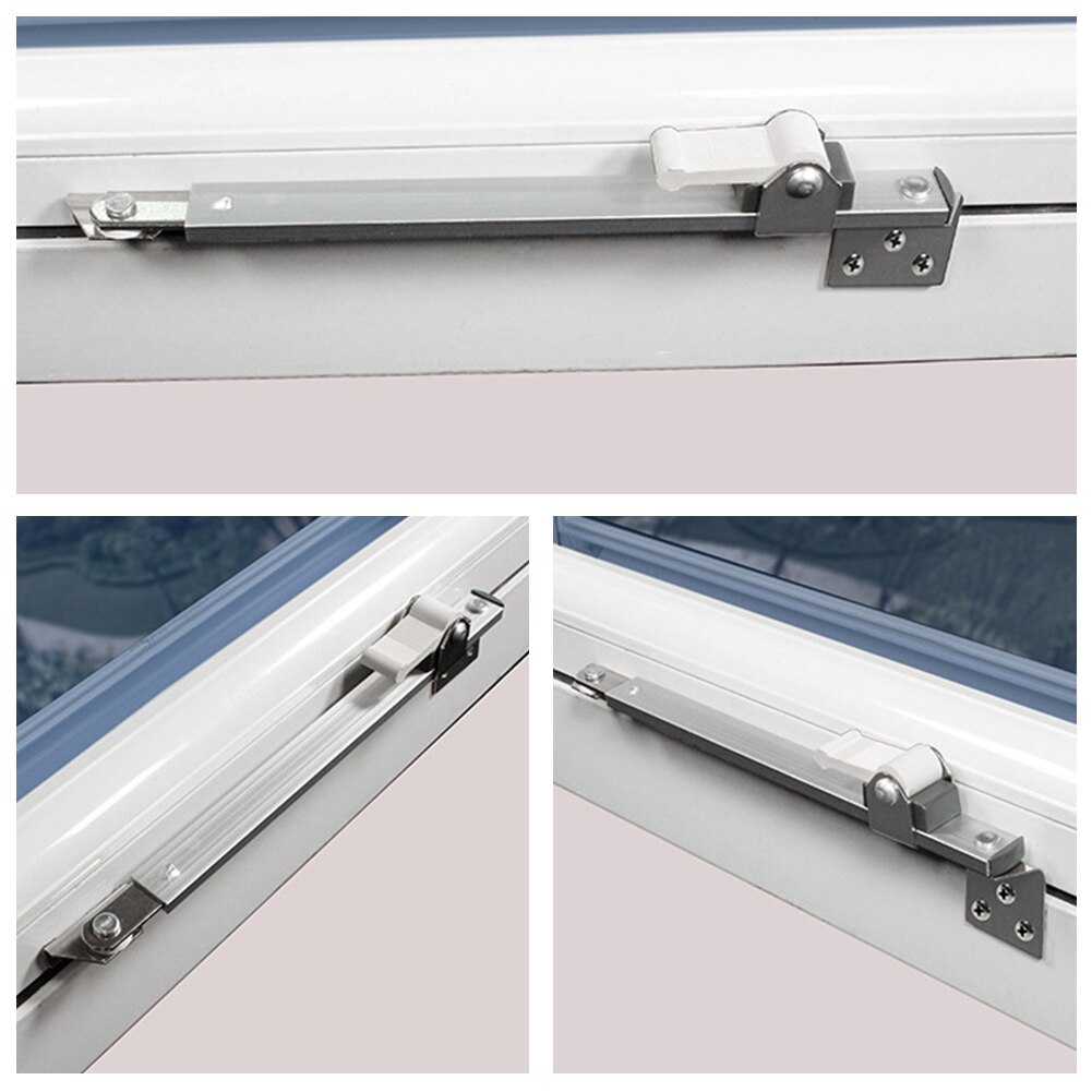 Wind Brace Home Hardware Stainless Steel Gusset Fixed Restrictor Angle Controller Security Heavy Duty Telescopic Window Support