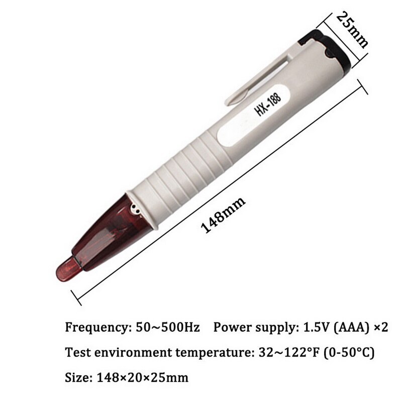 EMF Detector Noncontact High Sensitive Electromagnetic Radiation Detector Tester Pen#