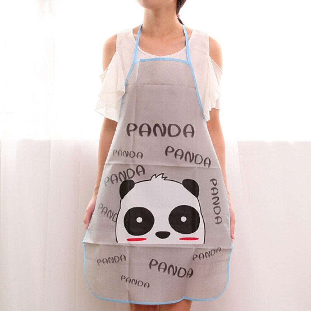 Tablier de cuisine imprimé pour enfants, bavoir pour barbecue pour femmes, cuisine, pâtisserie, Restaurant, outils de nettoyage à domicile: Panda
