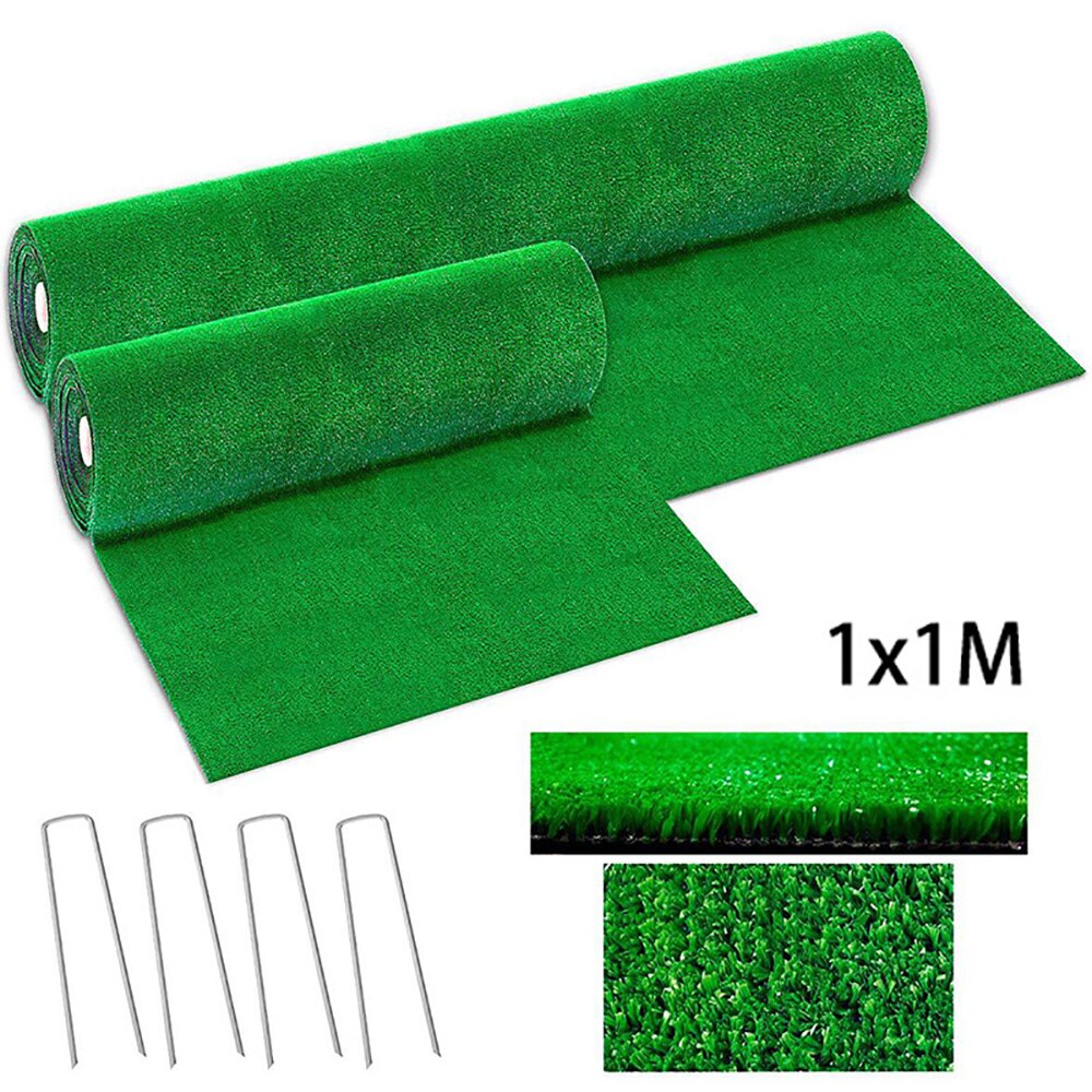 1*1m/2m groene kunstgras vloermatten synthetisch landschap gazon tuin tapijt pp+pe diy micro landschapsarchitectuur mini tuinieren rekwisieten