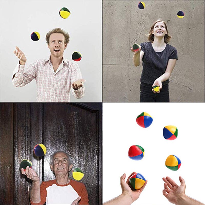 3Stck Netz einstellen Anzug Berufs Jonglierball Akrobatik Werfen Ball Pädagogisches Spielzeug freundlicher Spaß Sport Pu Weichen Jonglierball spielzeug