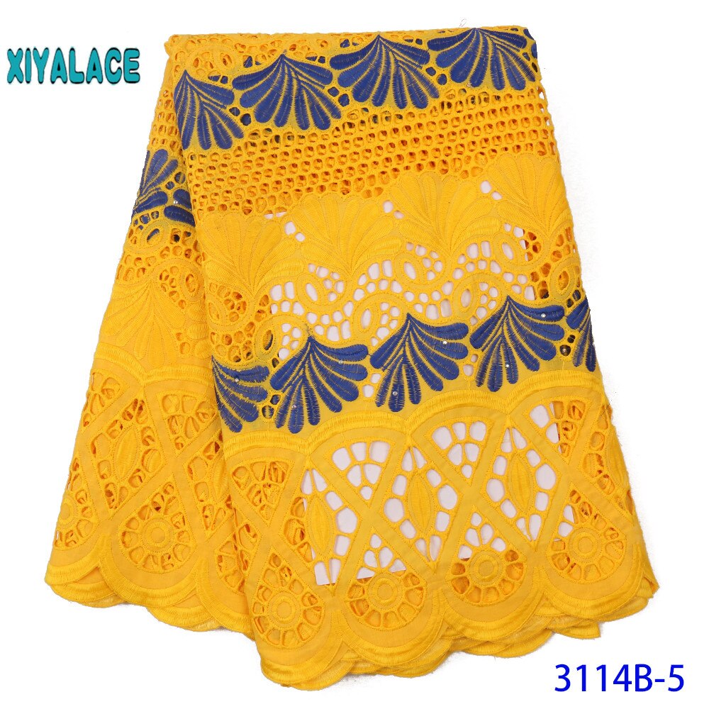 Black Latest French Lace Fabric Nigerian African Lace With Tulle Lace Fabric For Bridal YA3114B-2