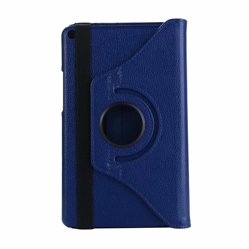 Funda de cuero PU giratoria 360 para Huawei MediaPad T3 8,0 Honor Play Pad 2 KOB-L09 KOB-W09 funda para Tablet para Huawei T3 8,0 + film: drak blue and pen