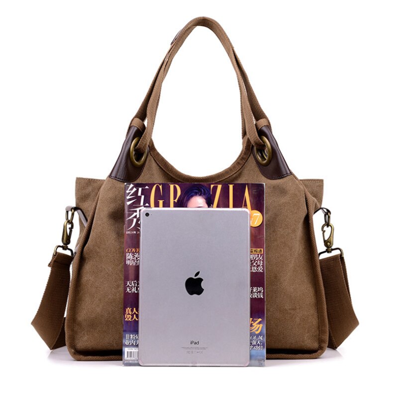 Merke håndveske dame glidelås skulderveske bomull lerret håndveske tilfeldig tote kvinnelig øko crossbody bag dame vintage messenger bags