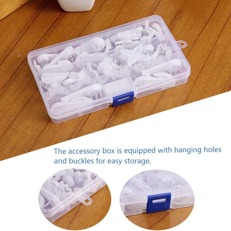 40Pcs Invisible Nail Screws Wall Hooks Picture Hangers Traceless Photo Hook Multi Function Picture Painting Frame Hanger
