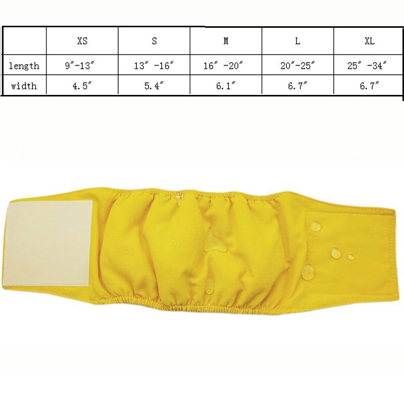 Reusable Wrap Diapers for Dogs, Waterproof Puppy Physiology Band, Comfortable and Breathable Pet Supplies