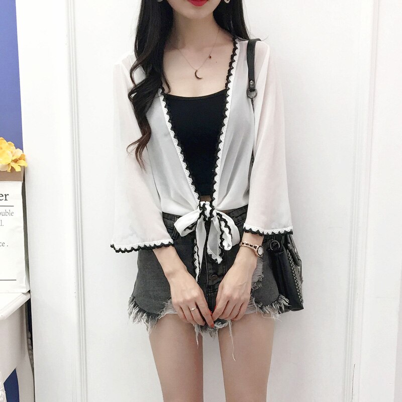 Wit Zwart Rood Blauw Kant Rand Shrugs Voor Vrouwen Party Dress Bolero Femme Cape Mariage Zomer Jurken Jacket Wraps Bridal sjaal